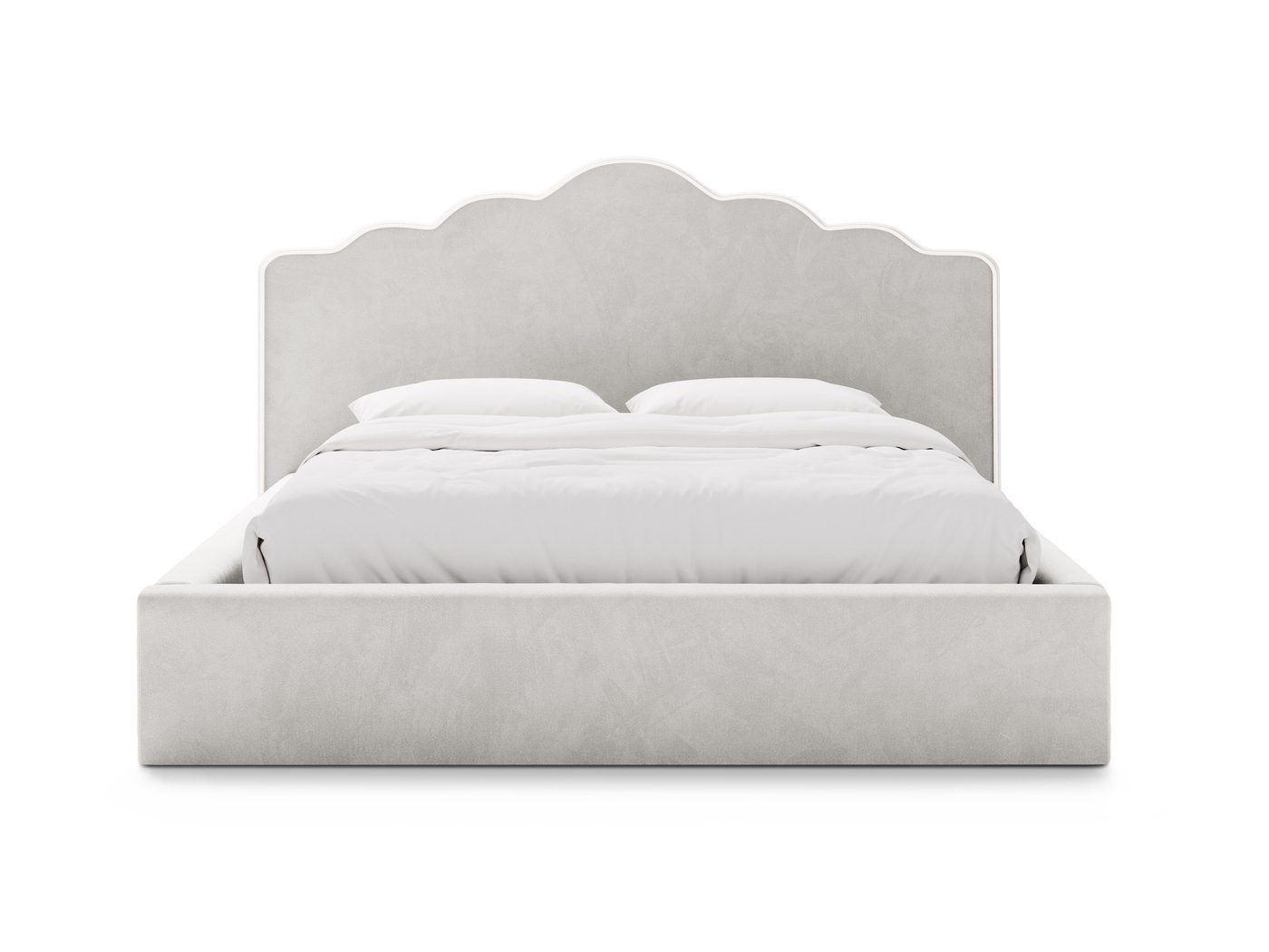 Dream Samtbett Ablagebett mit Kopfteil – Ansicht 2