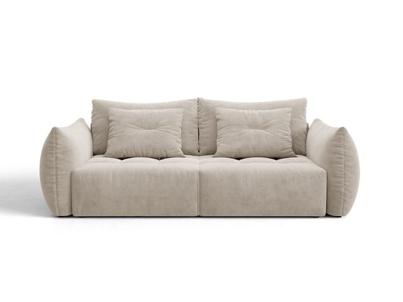 Bloom Samtiges Sofa Mit Bettfunktion Und Stauraum