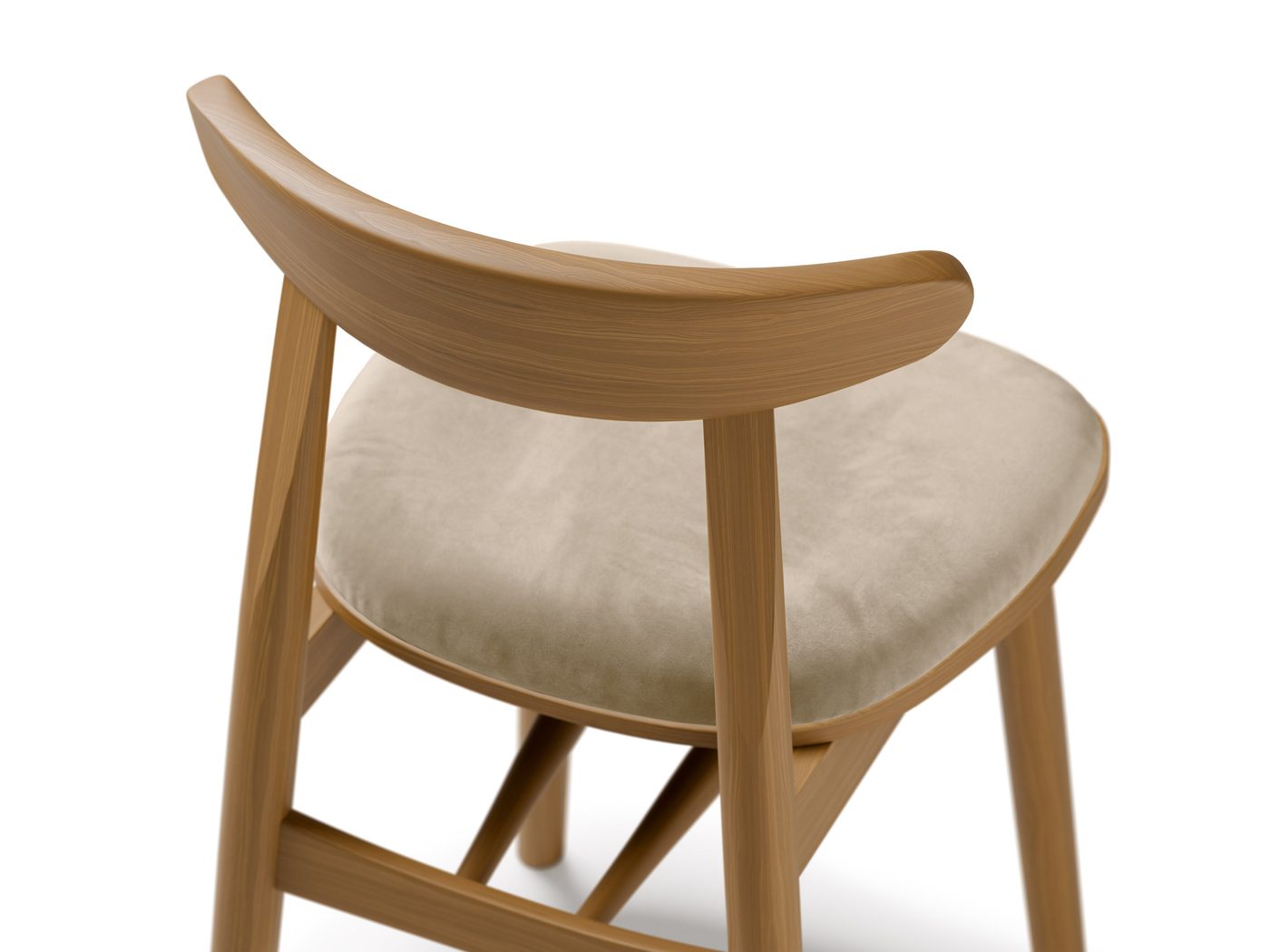 Bony Samtiger Stuhl – Ansicht 3